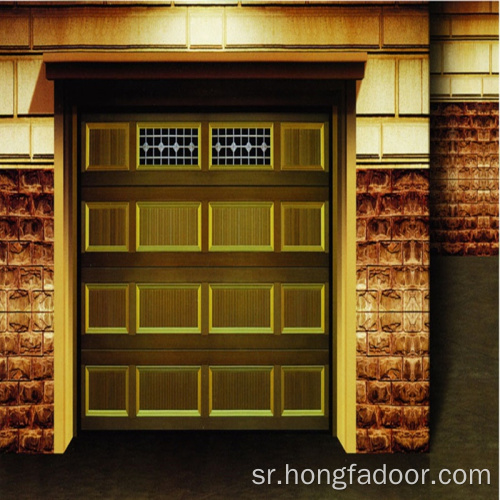 Изолирана секцијска гаражна врата